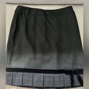 Banana Republic Black Wool Skirt with Velvet Bow